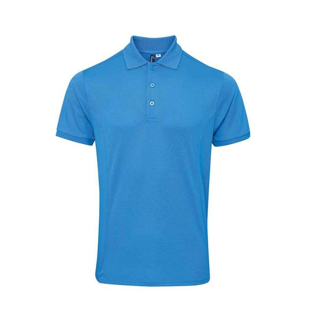 Premier Mens Coolchecker Plus Piqu Polo Shirt / Turquoise